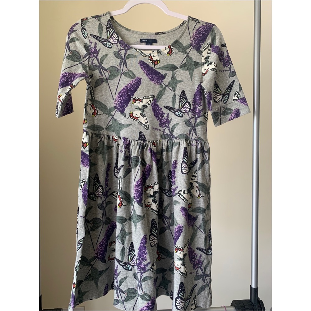 Zara Kids, Allover Print Dress with Short Sleeves